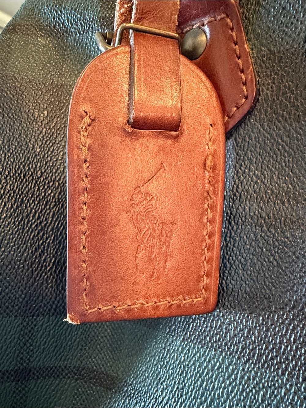 Polo by Ralph Lauren Boston Bag Tote with Brown Leather Trim- STUNNING - Picture 3 of 11